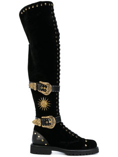 сапоги с пряжками Fausto Puglisi