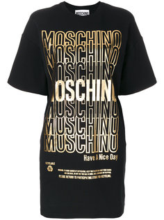платье-футболка с принтом  Moschino