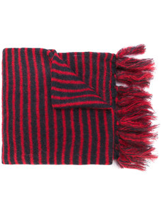 шарф в полоску с бахромой Mp  Massimo Piombo