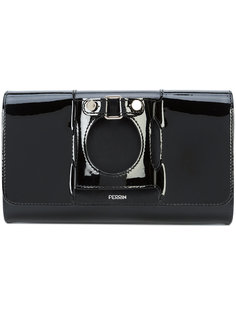 front buckle clutch bag Perrin Paris