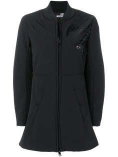 пальто на молнии Heart Love Moschino