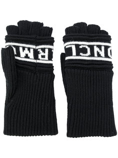 перчатки-митенки с логотипом Moncler