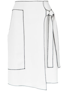 tie fastening midi skirt Tufi Duek