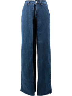 широкие джинсы с отворотами  Aalto