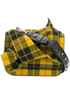 checked bow shoulder bag  Nº21