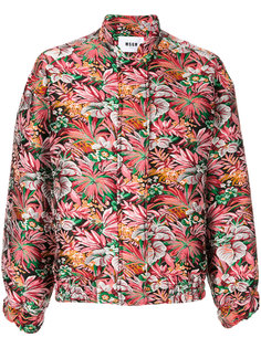 куртка с цветочным узором  MSGM