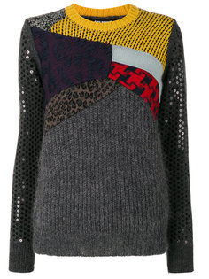 свитер дизайна "пэчворк" Junya Watanabe Comme Des Garçons