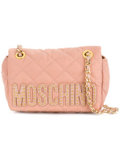 сумка на плечо с заклепками Moschino