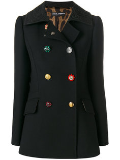 пальто с декоративными пуговицами  Dolce & Gabbana