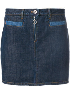 джинсовая юбка на молнии Courrèges