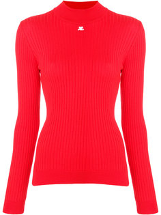 облегающий свитер в рубчик Courrèges