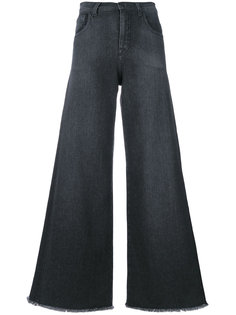 широкие джинсы с необработанными краями Andrea Yaaqov
