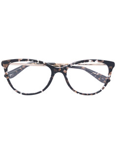 tortoiseshell oval glasses Dolce & Gabbana Eyewear