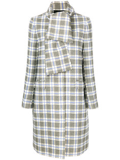 пальто с воротником с завязкой MSGM