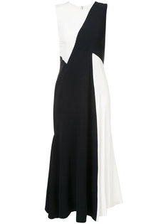 coloublock flared dress Kimora Lee Simmons