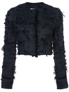 cropped jacket with eyelash fringe Kimora Lee Simmons