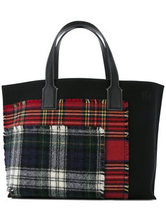 сумка-тоут T Shopper в шотландскую клетку Loewe
