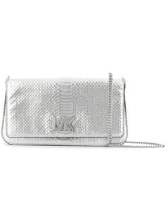 сумка на плечо с эффектом змеиной кожи Michael Michael Kors