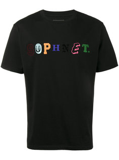 футболка с разноцветным принтом с логотипом Sophnet.