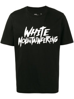 футболка с принтом с логотипом Raw White Mountaineering