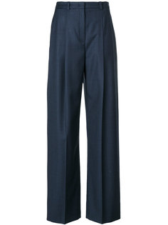 брюки с завышенной талией со складками  Jil Sander Navy