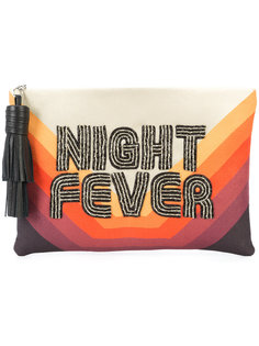 night fever embroidered clutch Sarah’s Bag