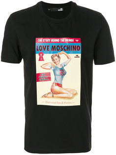 футболка с принтом в виде обложки журнала Love Moschino