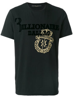 футболка с принтом-логотипом Billionaire
