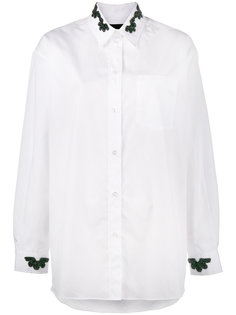рубашка с бусинами на воротнике и манжетах Simone Rocha