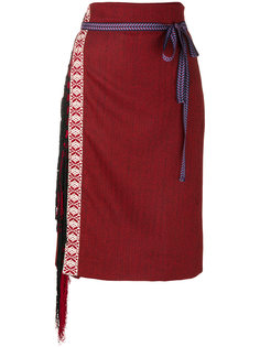 длинная юбка с бахромой Miahatami