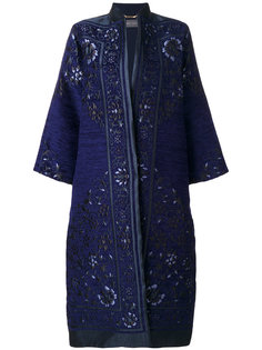 жаккардовое пальто в стиле кимоно Alberta Ferretti