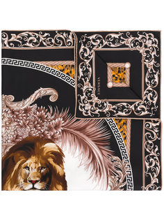 шарф с принтом Leo Versace