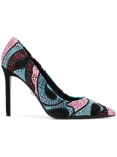 туфли-лодочки с украшением из кристаллов Versace