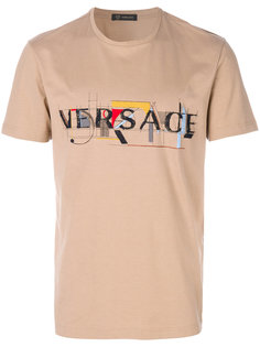 футболка с абстрактным принтом Versace
