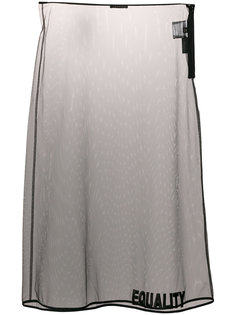 полупрозрачная юбка с вышивкой Equality Versace