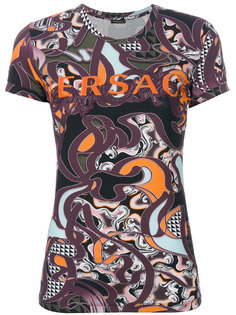 футболка с графическим принтом Versace
