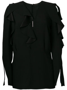 блузка с оборочной отделкой Versace