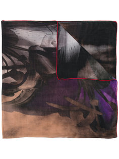 шарф с контрастной окантовкой Ermanno Gallamini