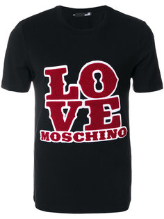 футболка с круглым вырезом с принтом Love Moschino