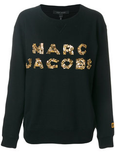 толстовка с логотипом из пайеток  Marc Jacobs