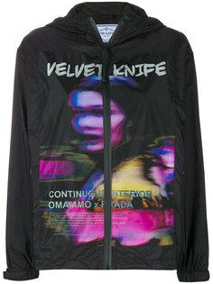 куртка-дождевик с принтом Velvet Knife Prada