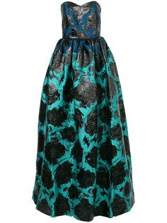 вечернее платье-бюстье с рисунком Paule Ka