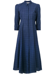приталенное расклешенное платье-рубашка  Xacus