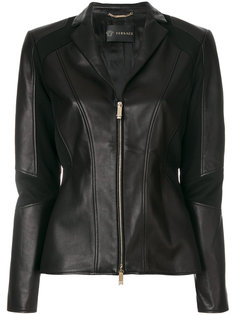 байкерская куртка с панельным дизайном Versace