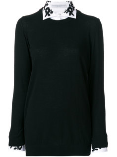 джемпер с вышивкой на воротнике  Ermanno Scervino