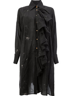 удлиненная блузка с оборками Uma Wang