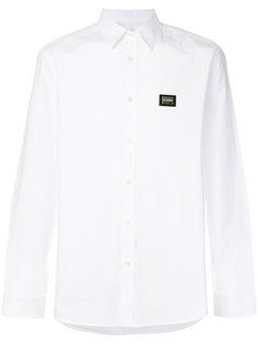 рубашка с бляшкой с логотипом Love Moschino
