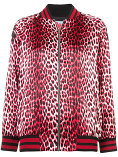 leopard print bomber jacket Adaptation