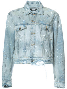 джинсовая куртка с брызгами краски Amiri