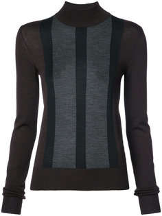 striped detail slim-fit jumper Vera Wang